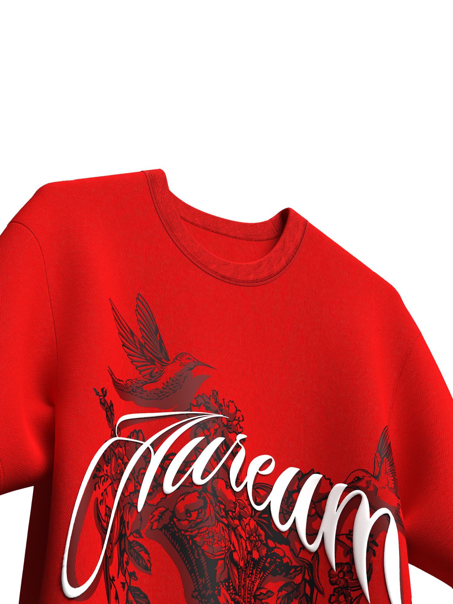 Crimson Bloom Tee