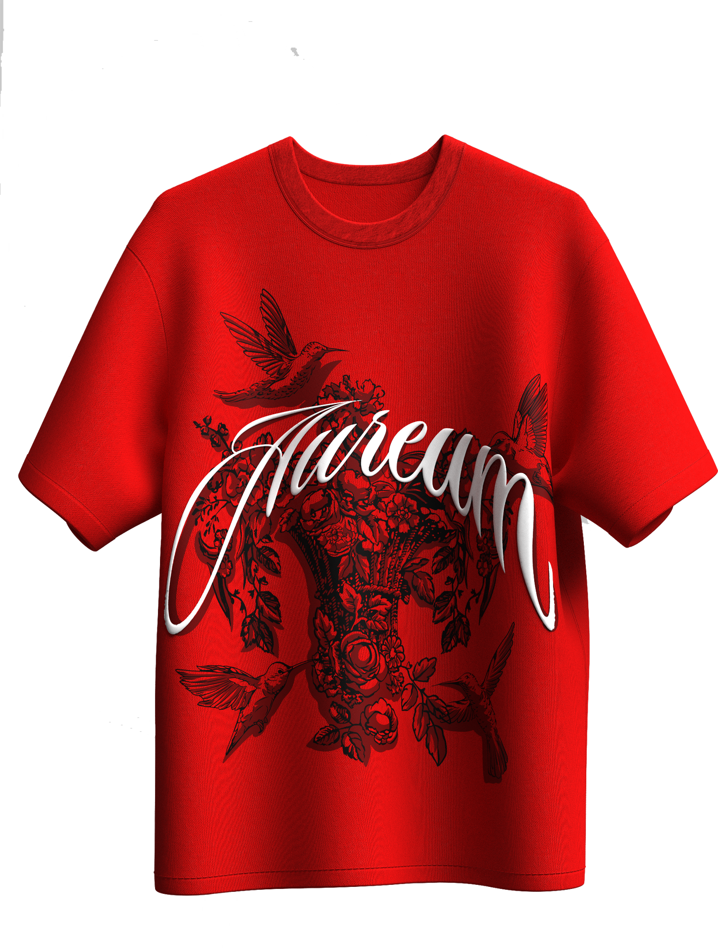 Crimson Bloom Tee