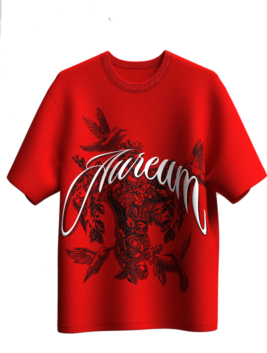 Crimson Bloom Tee
